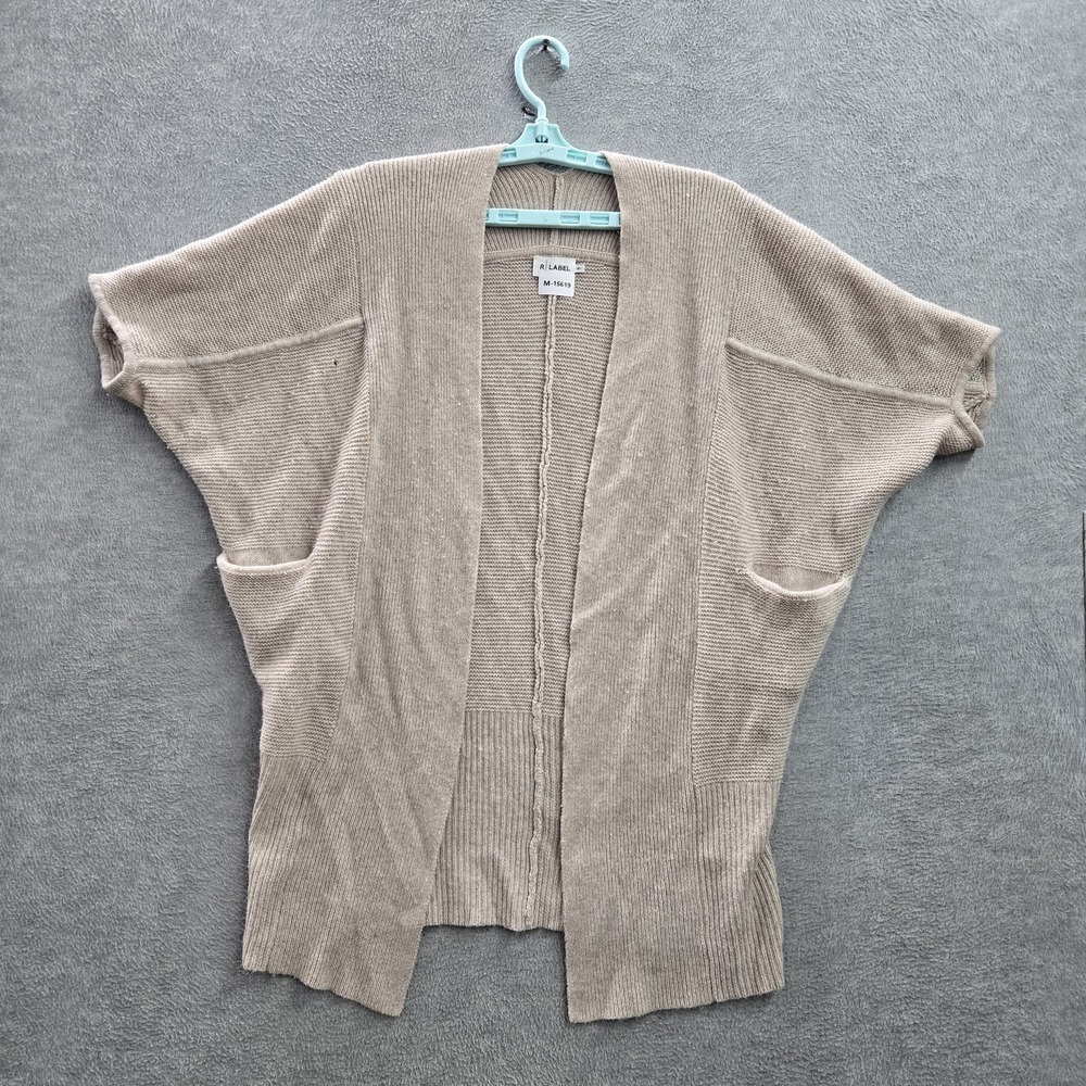 The Reset R LABEL Women Sweater S/M Brown Wool Cashmere Cardigan READ